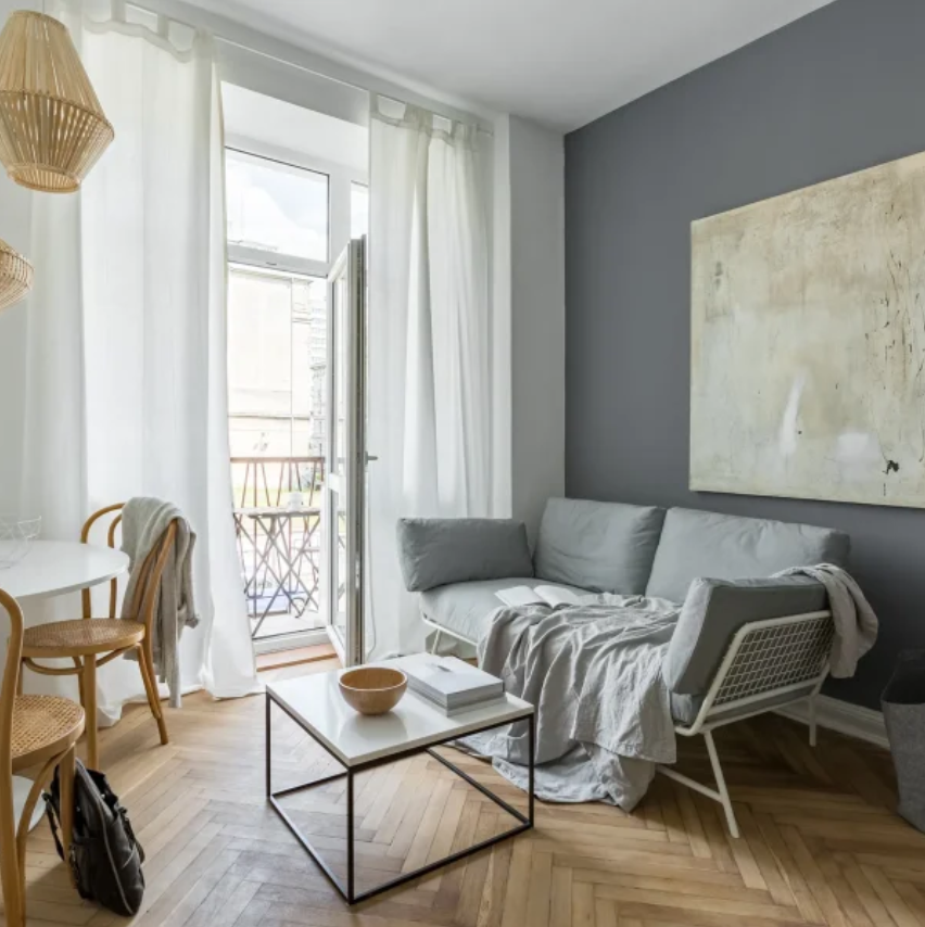 Salon après travaux de peinture intérieure